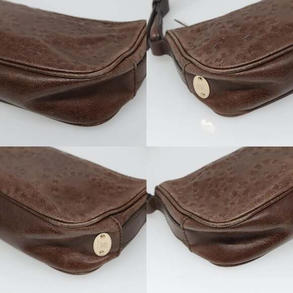 CELINE Shoulder Bag Leather Brown - Picture 10 of 12